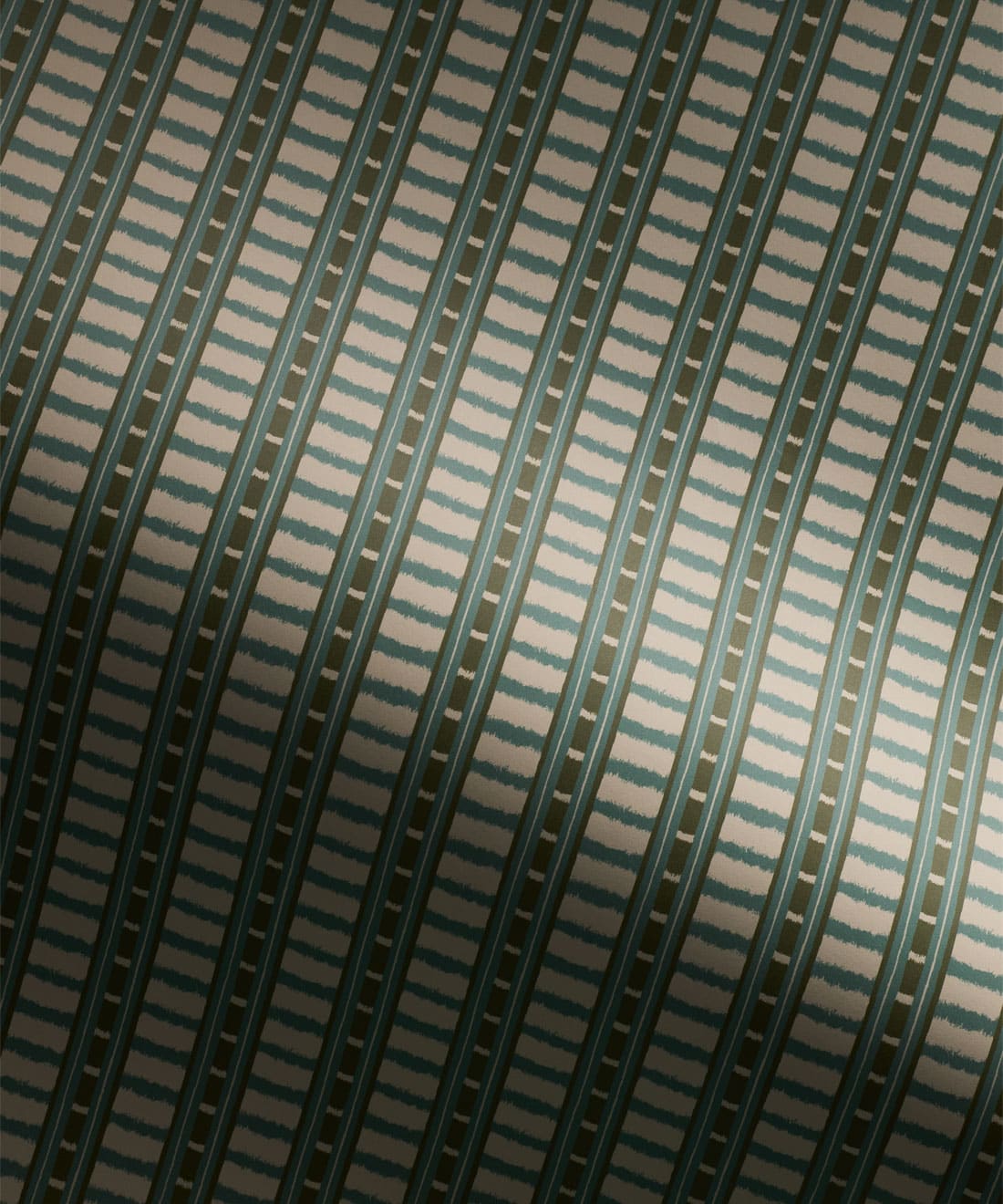 Reed Wallpaper, Teal