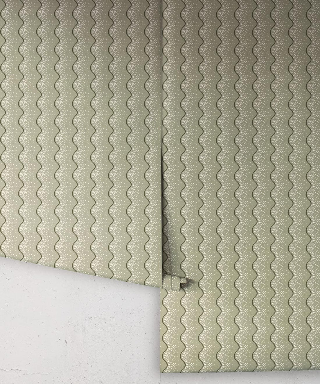 Shore Wallpaper, Olive