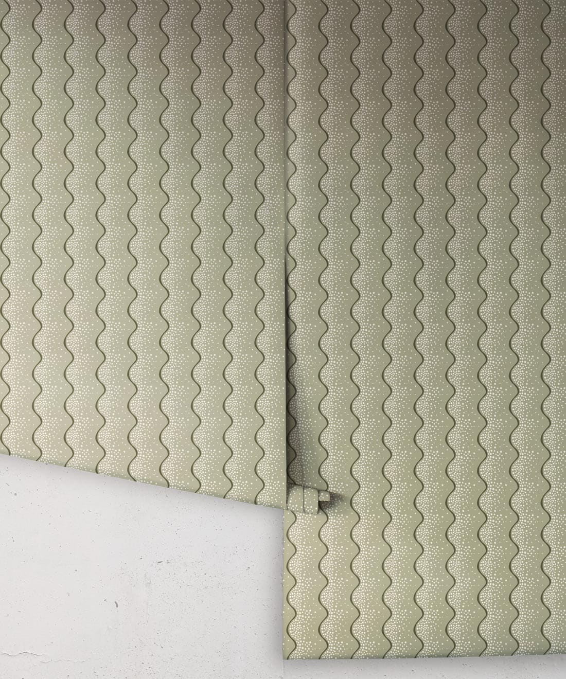 Shore Wallpaper, Olive