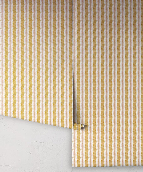 Papel pintado Puntada, dorado