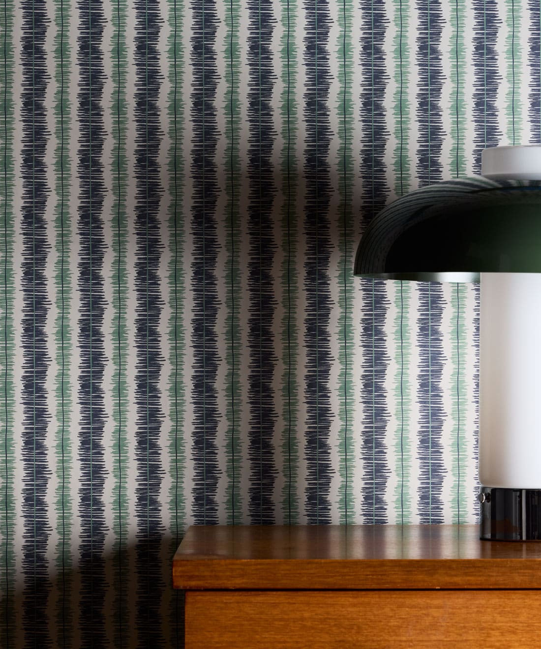 Stitch Wallpaper, Indigo