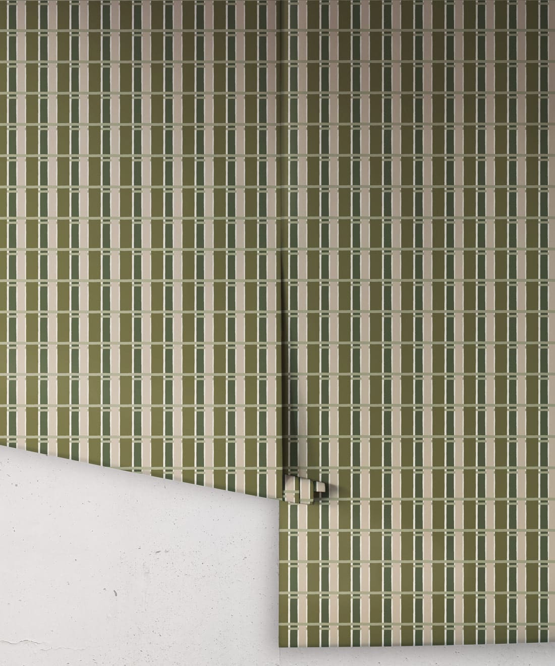 Twill Wallpaper, Moss