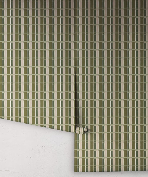 Twill Wallpaper, Moss