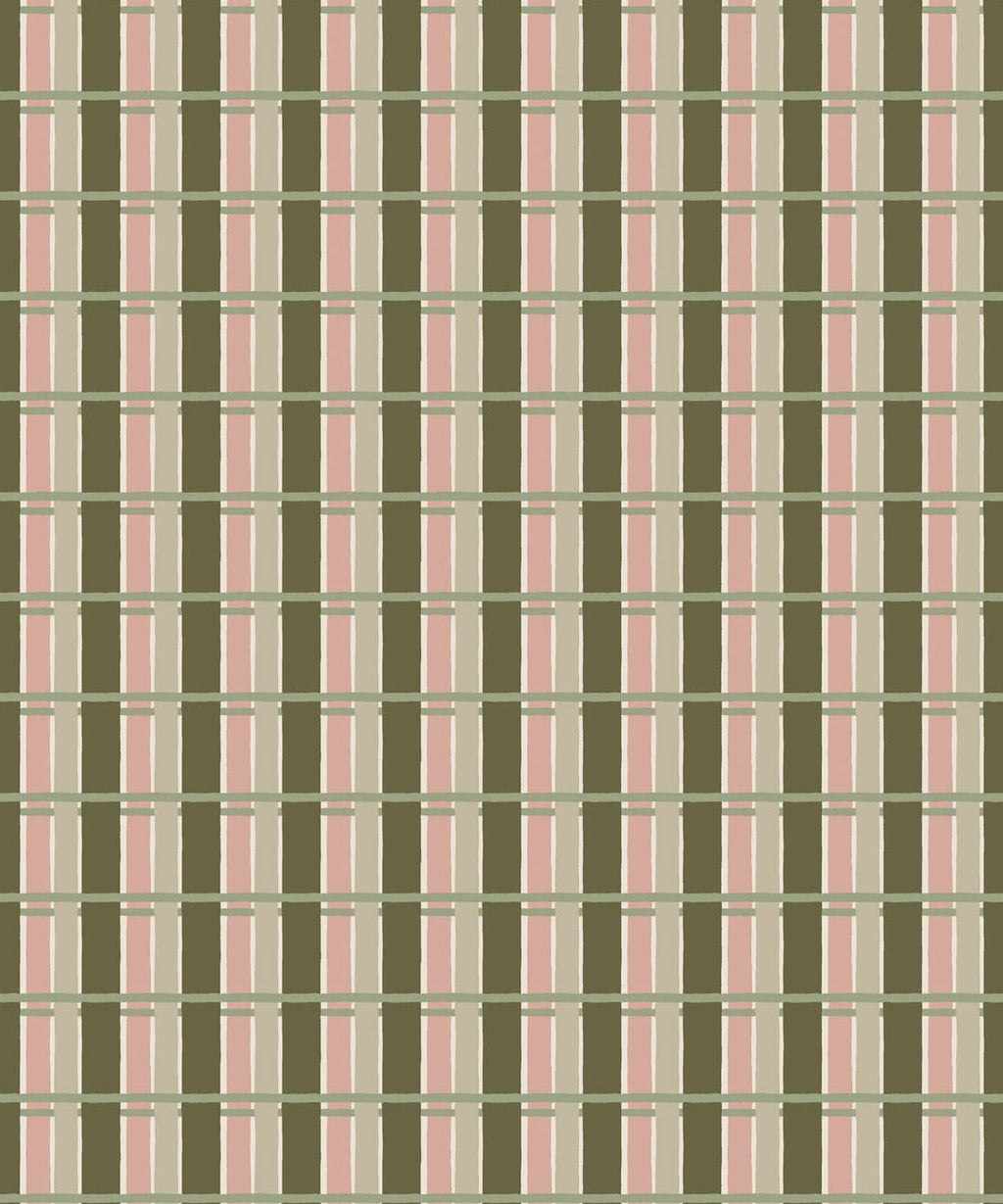 Twill Wallpaper, Olive