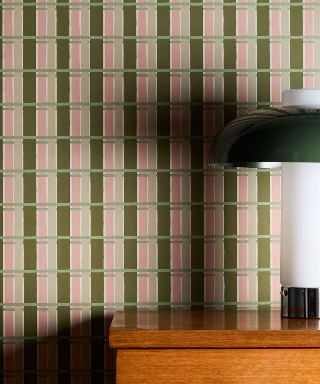 Twill Wallpaper, Olive