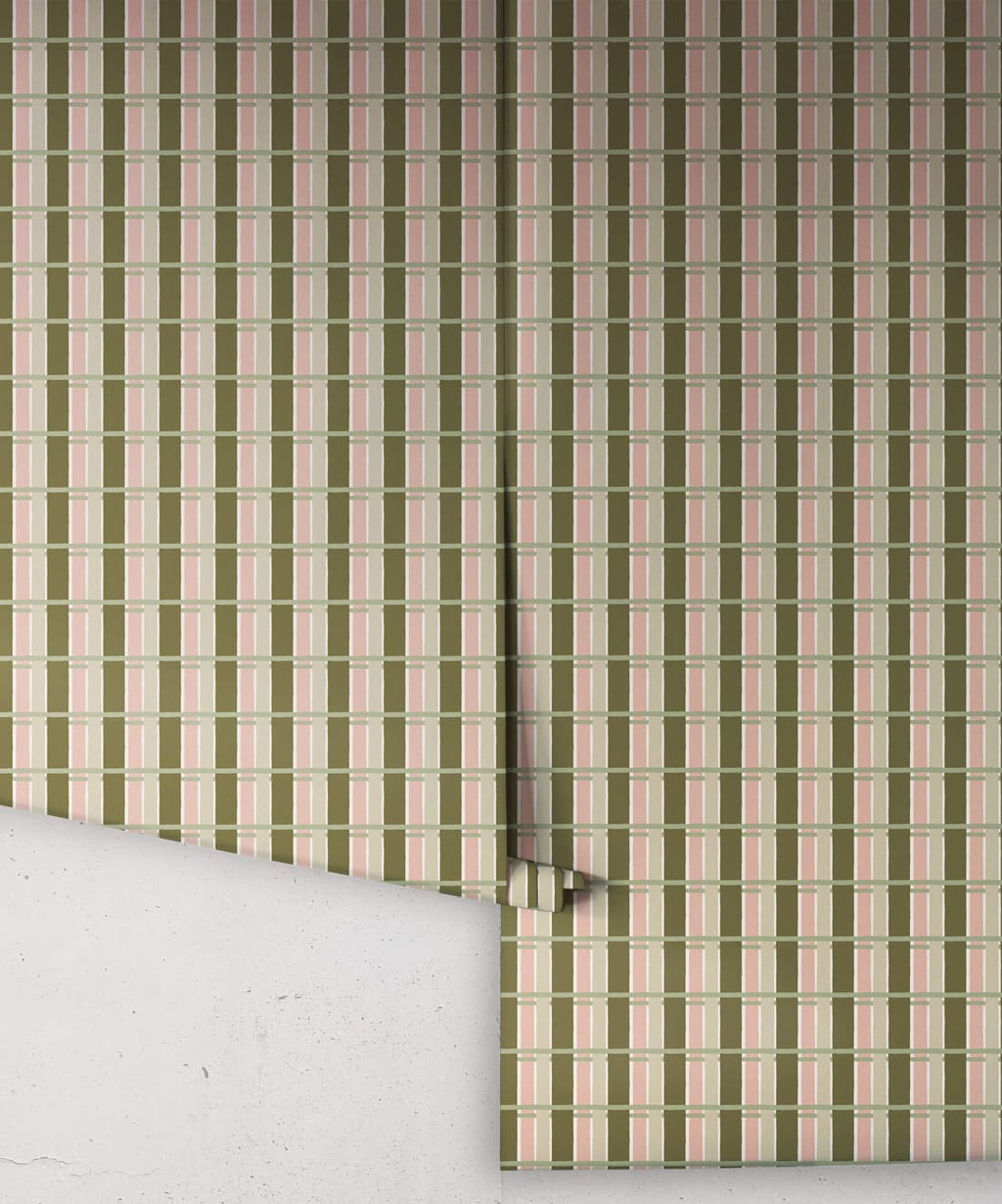 Twill Wallpaper, Olive