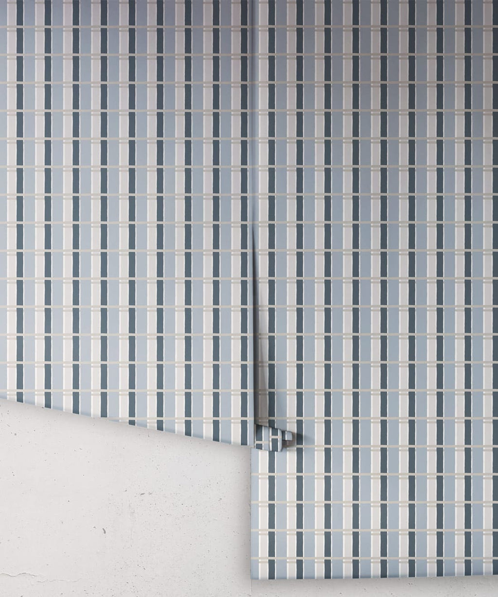 Twill Wallpaper, Periwinkle