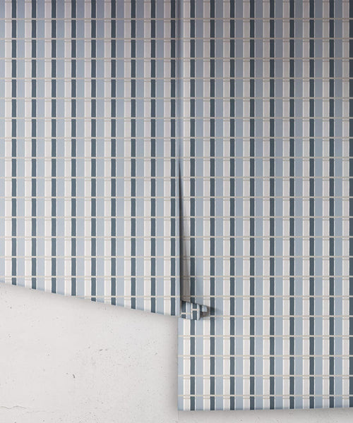 Twill Wallpaper, Periwinkle