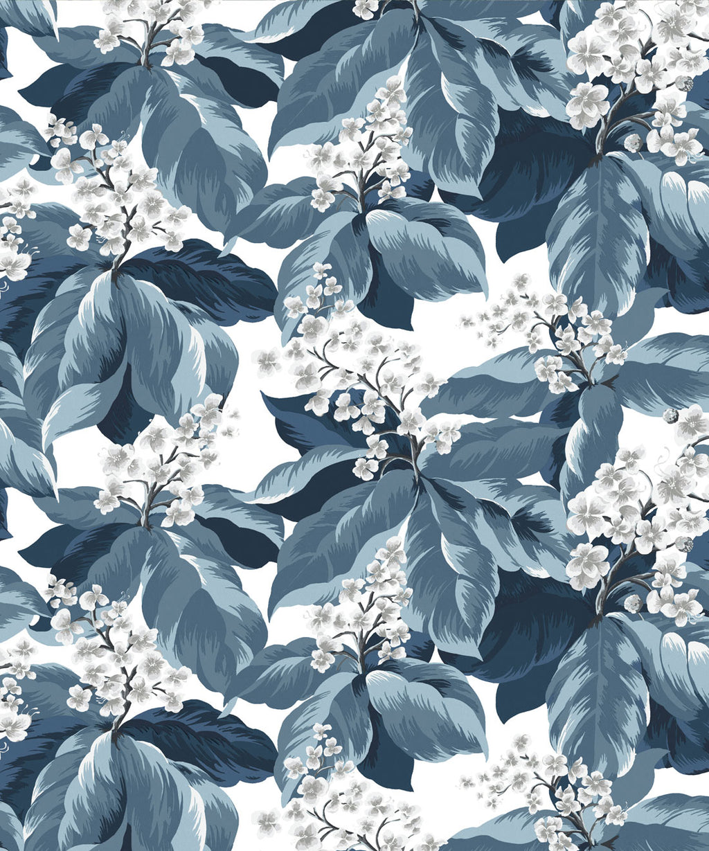 Horse Chestnut Wallpaper, Indigo