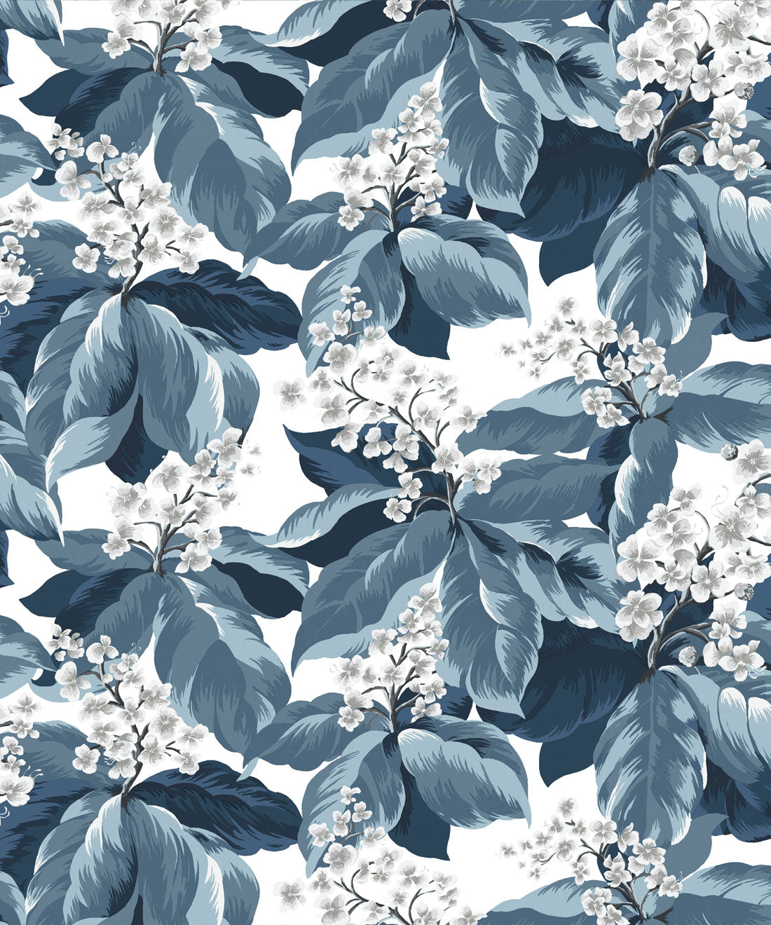 Horse Chestnut Wallpaper, Indigo