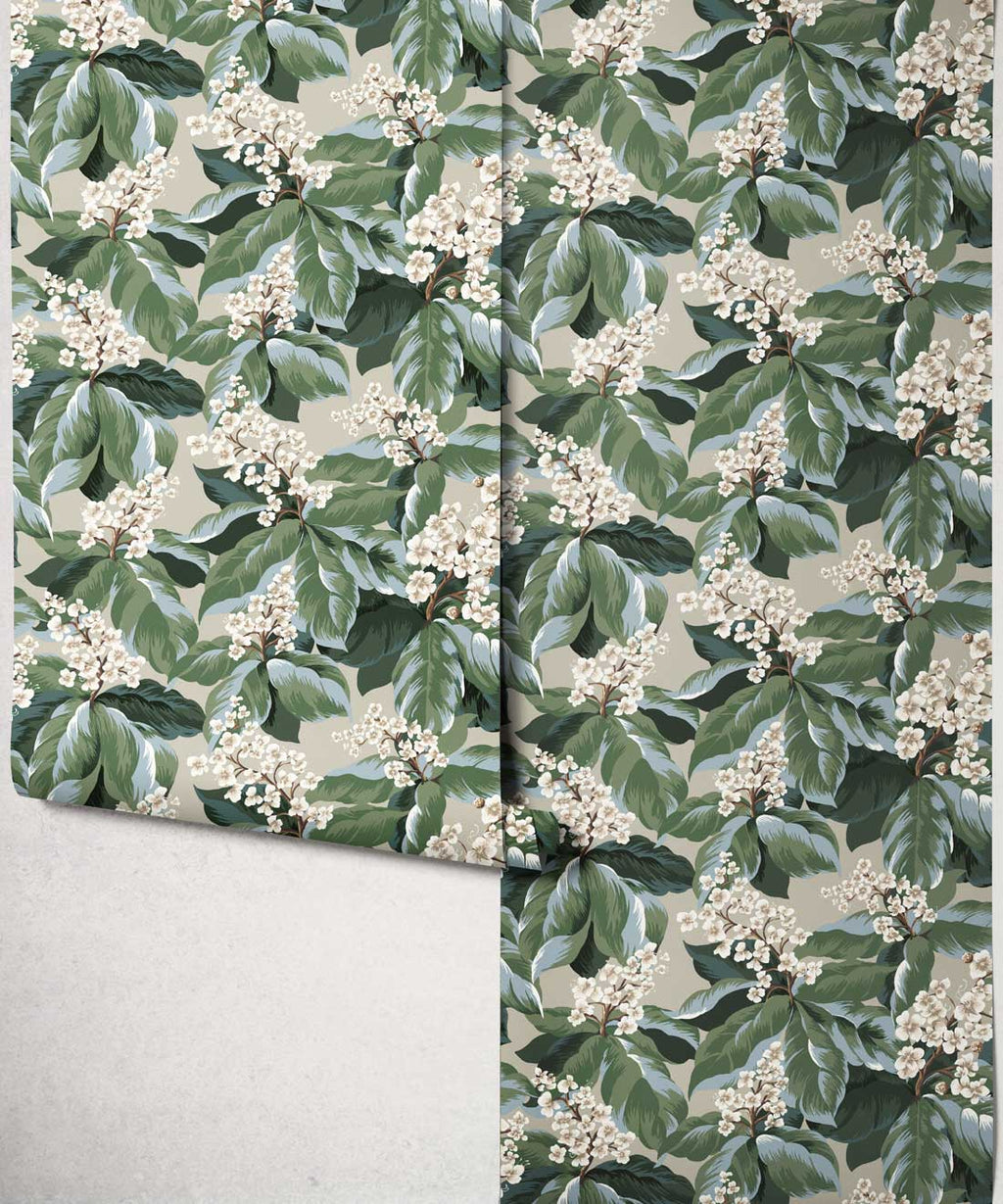 Horse Chestnut Wallpaper, Periwinkle