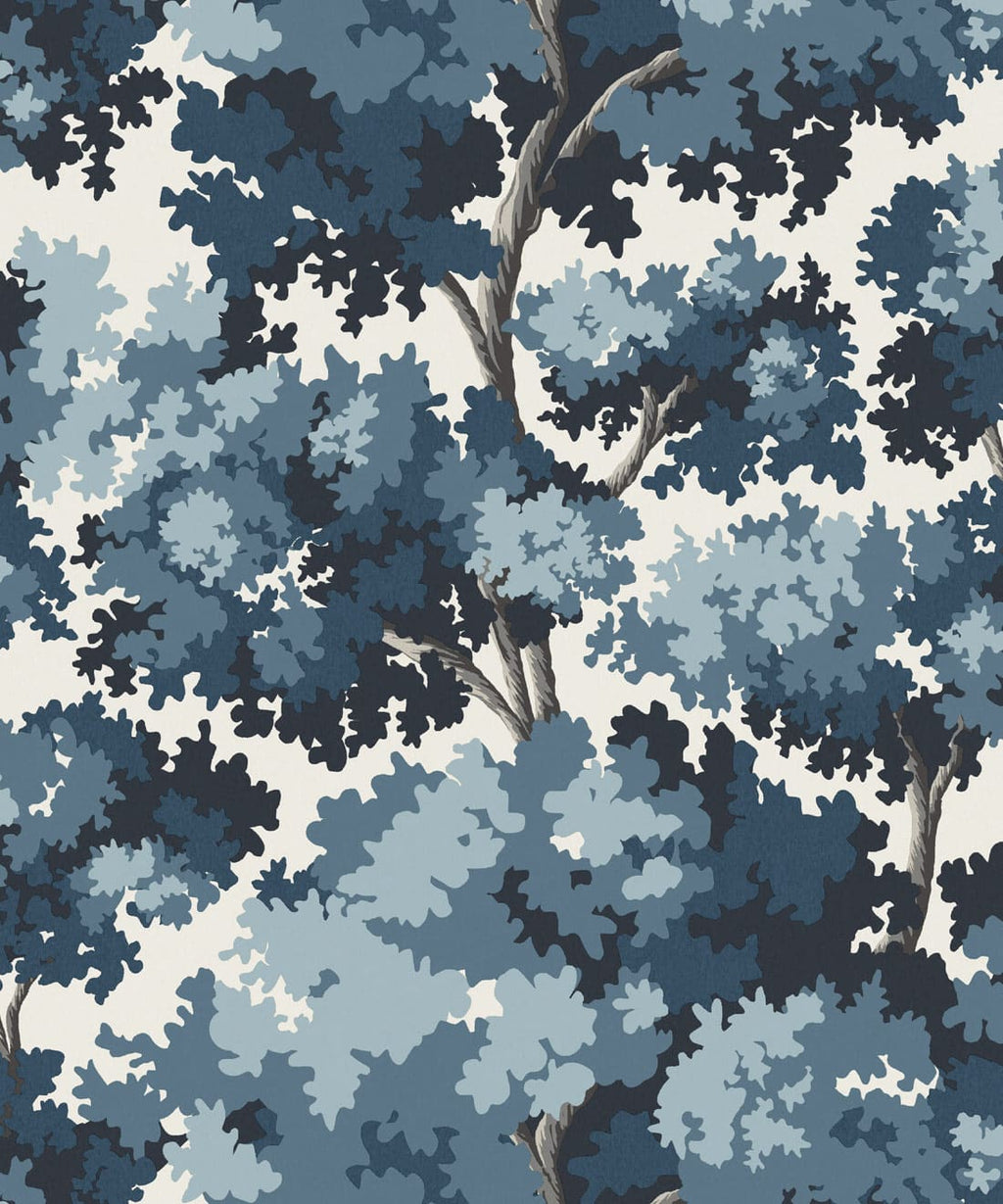 Great Oak Wallpaper, Indigo