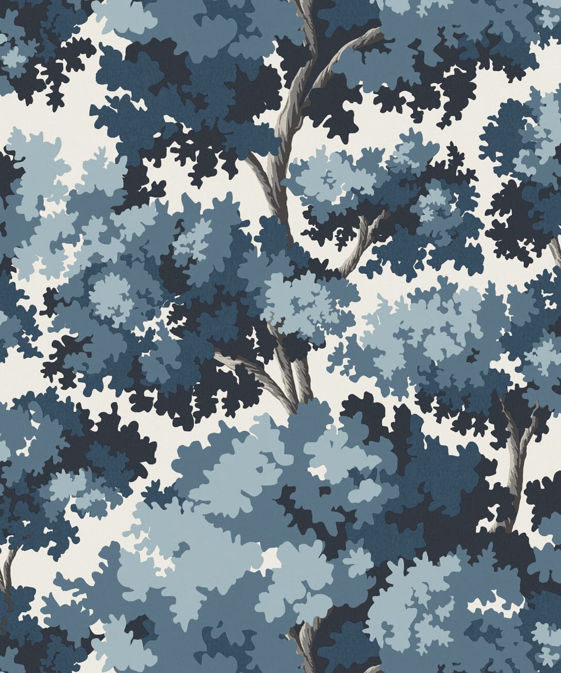 Great Oak Wallpaper, Indigo