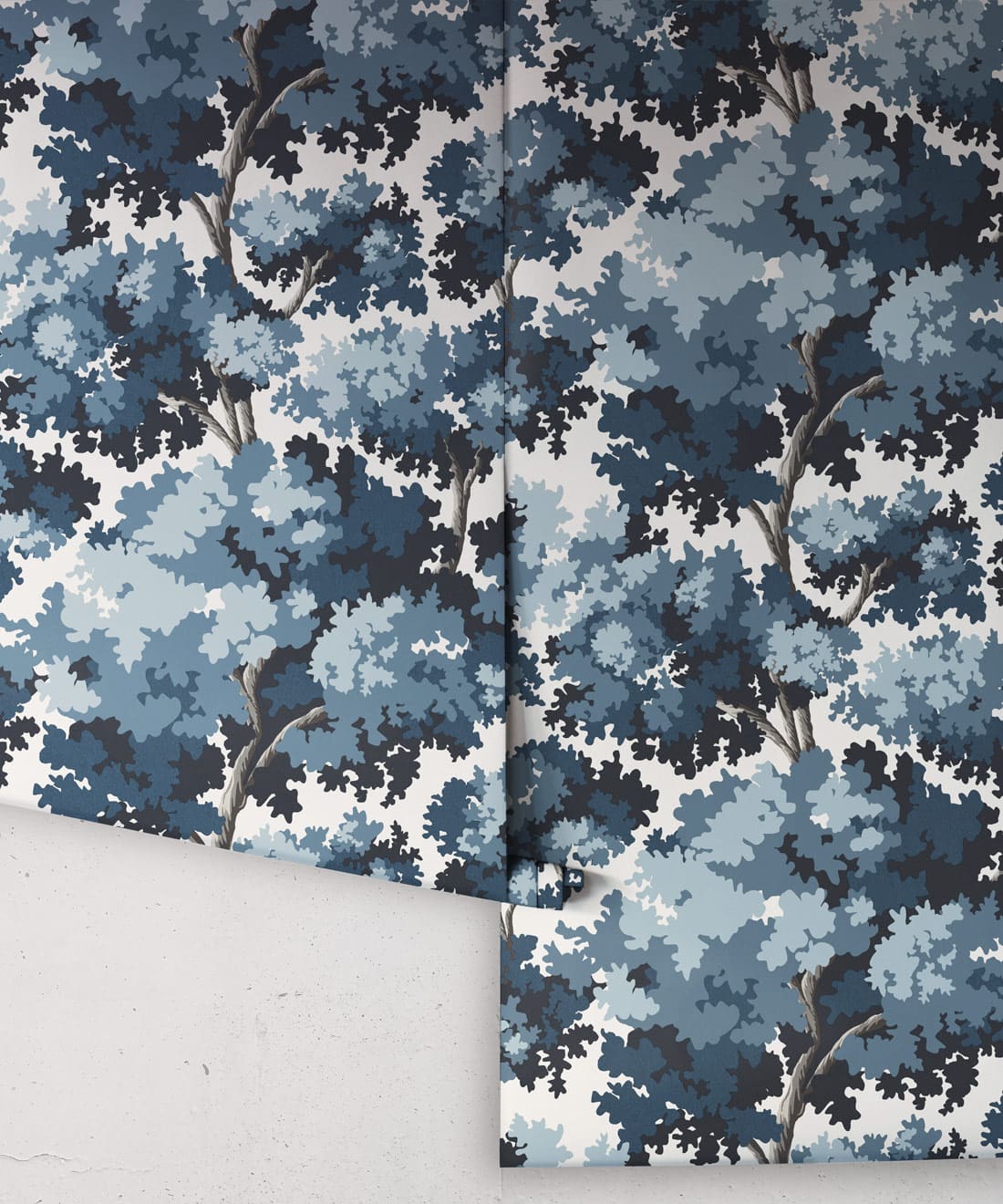 Great Oak Wallpaper, Indigo