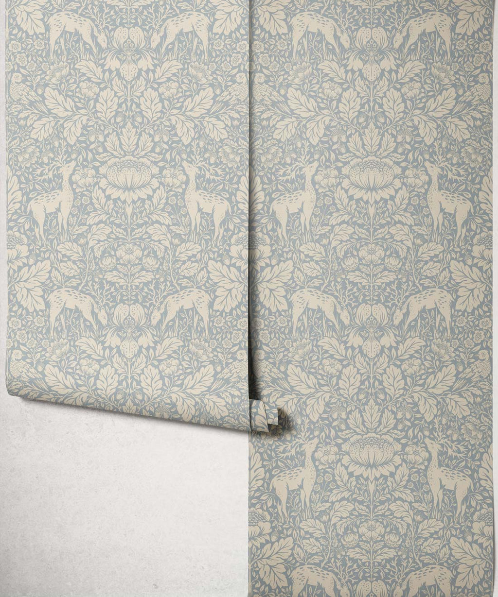 Richmond Wallpaper, Cornflower