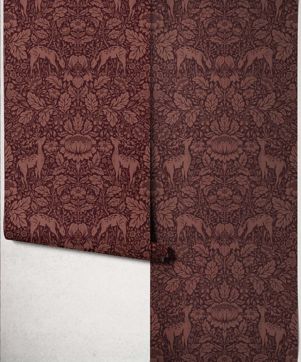 Richmond Wallpaper, Plum