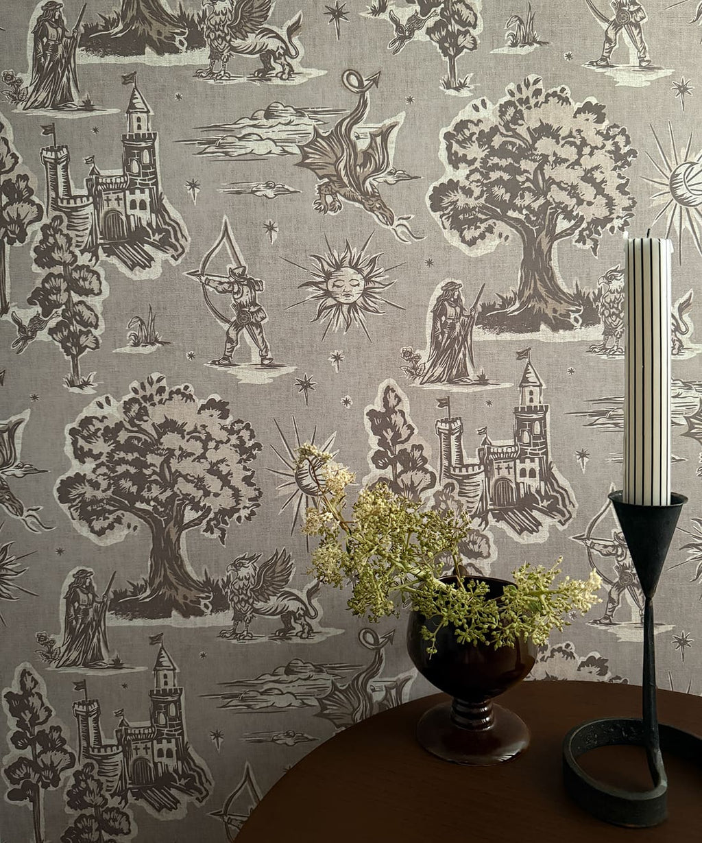 Realm Wallpaper, Taupe