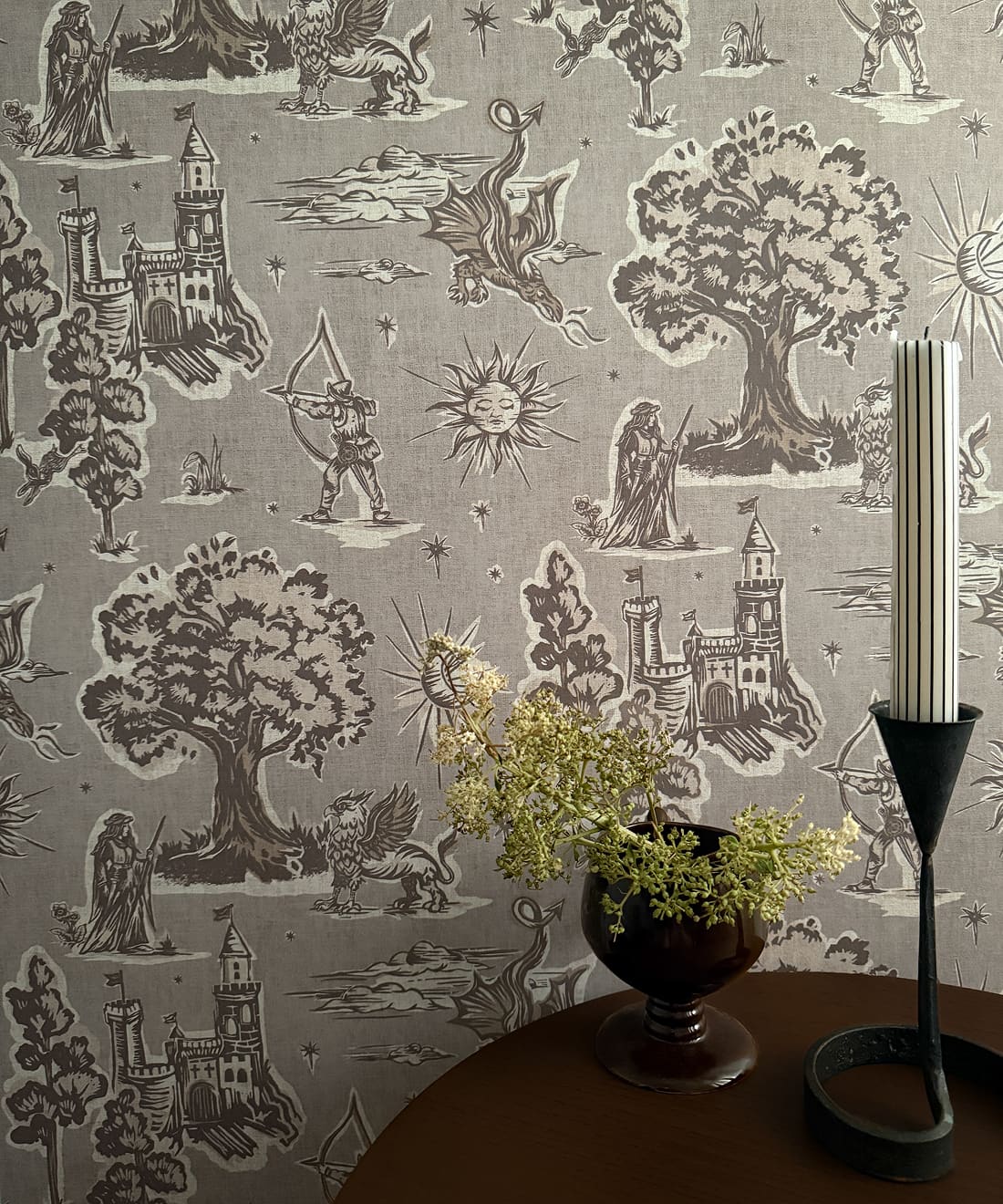 Realm Wallpaper, Taupe
