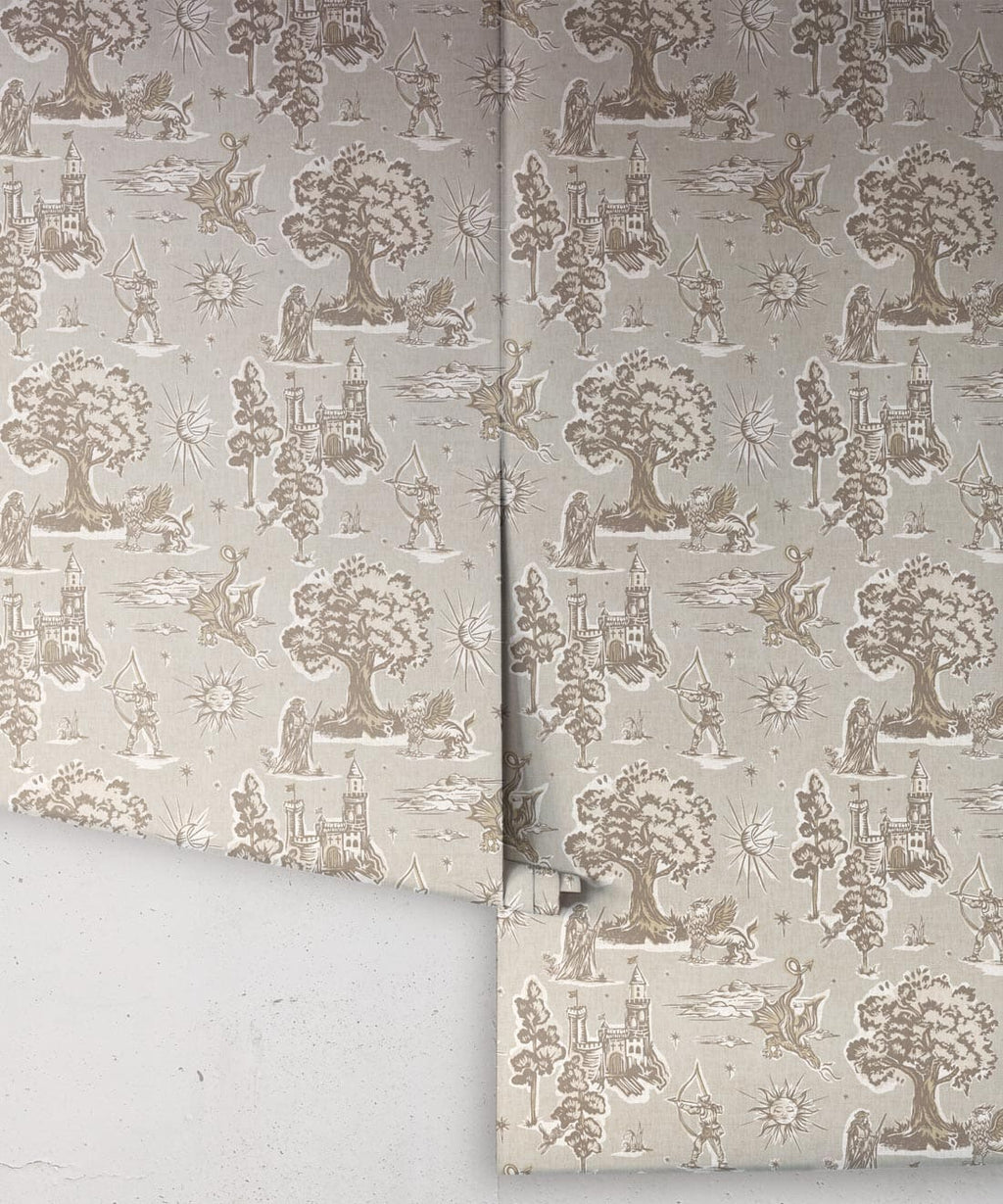 Realm Wallpaper, Taupe