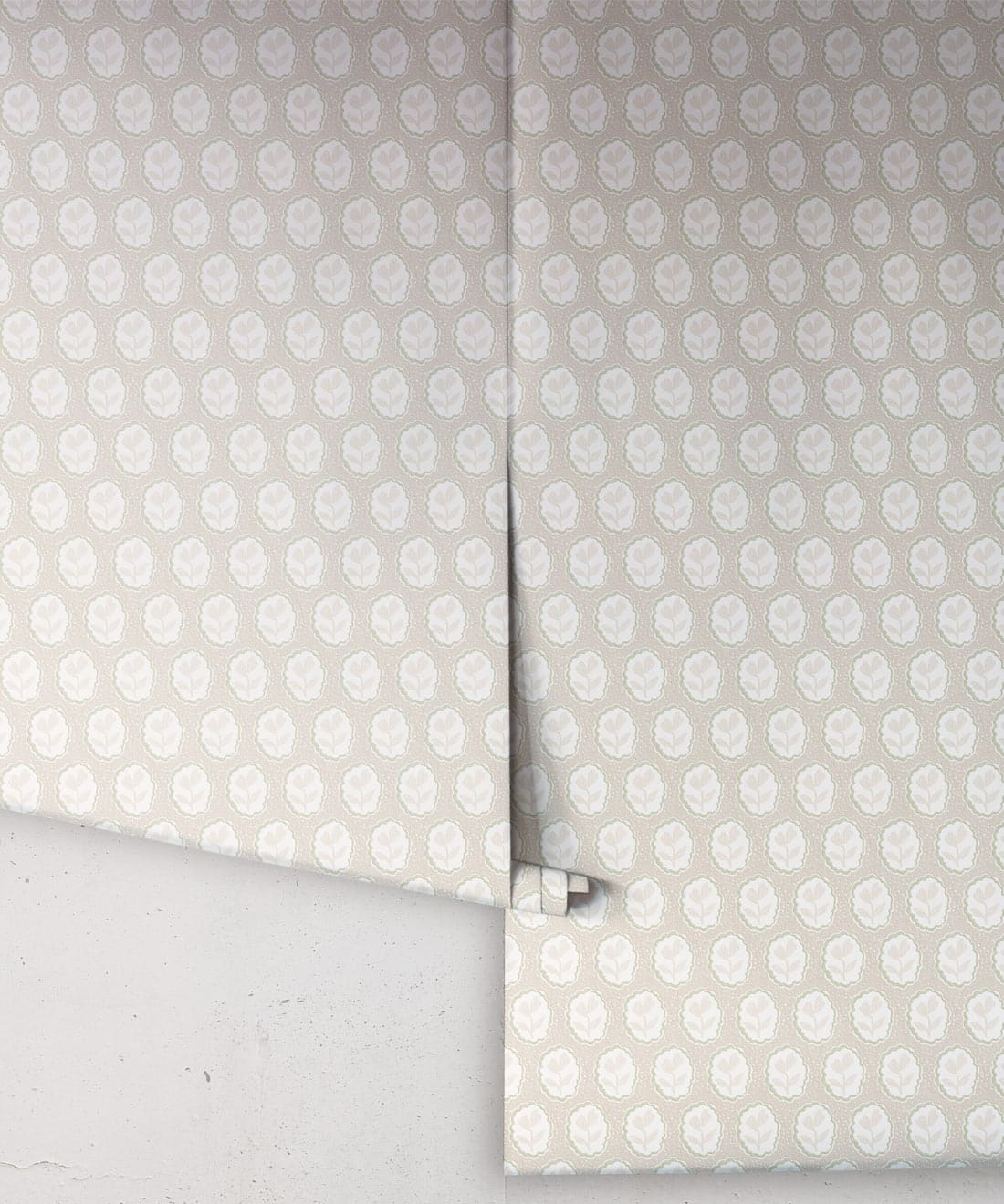 Nell Wallpaper, Taupe