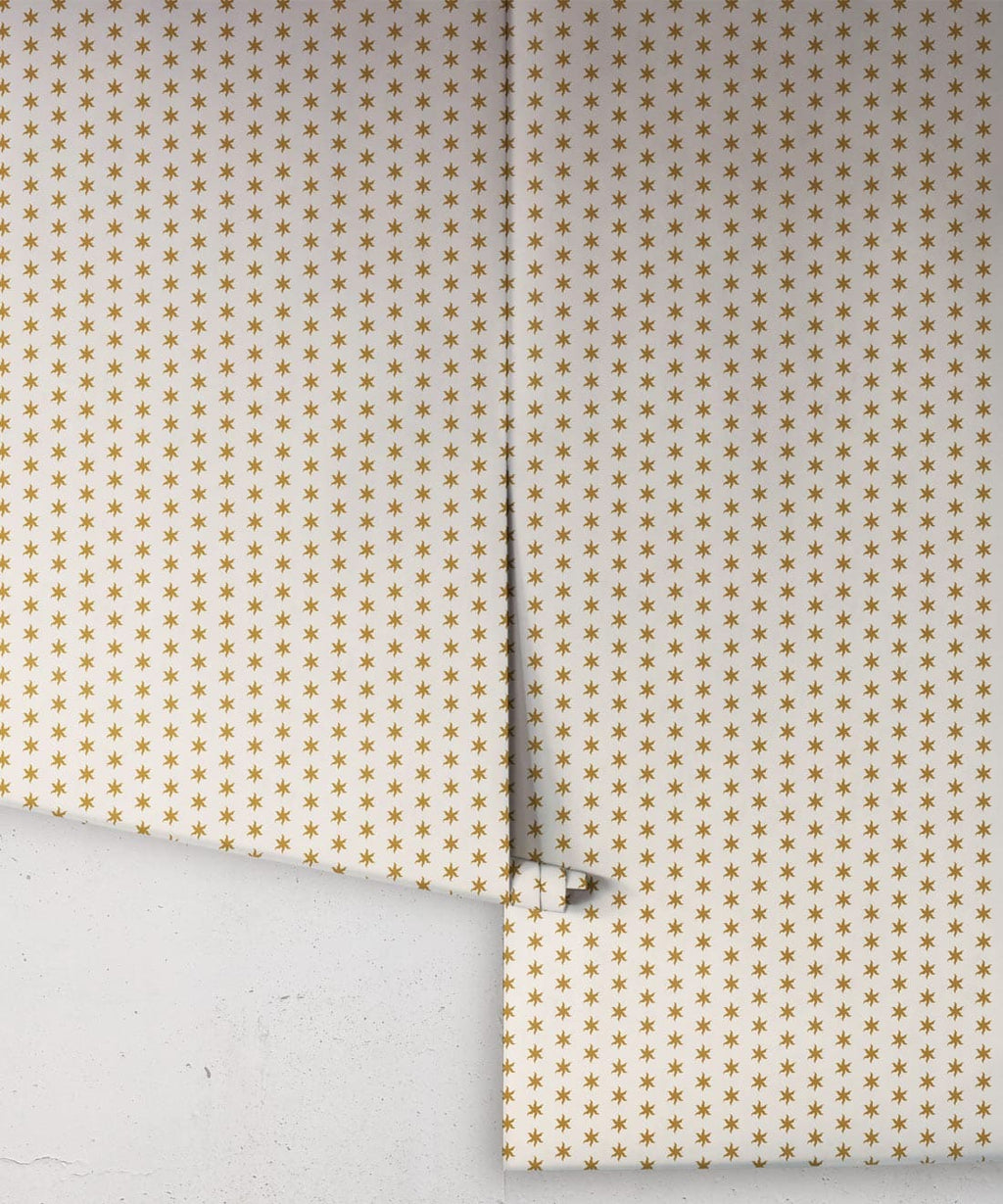 Tudor Star Wallpaper, Gold