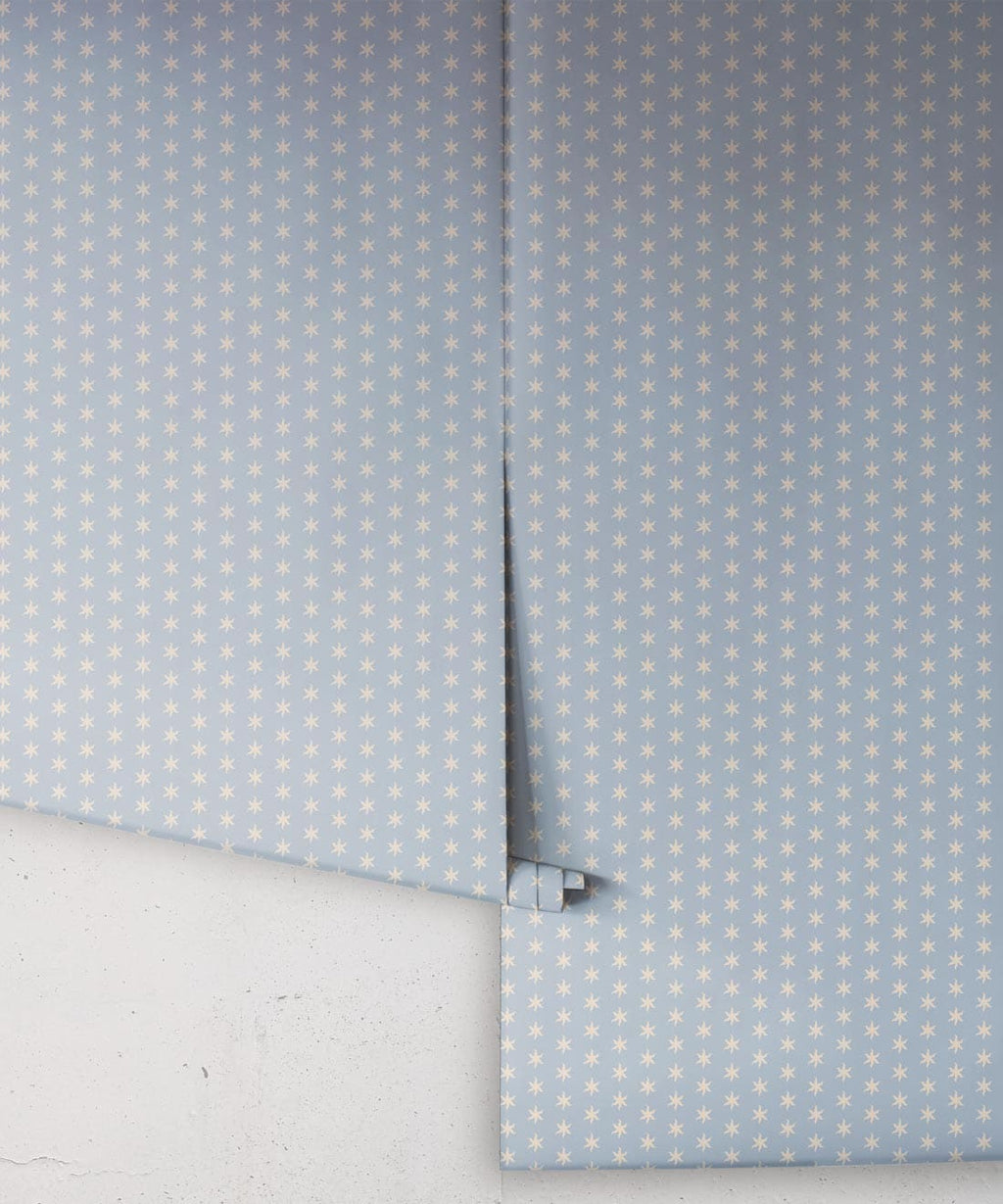 Tudor Star Wallpaper, Periwinkle