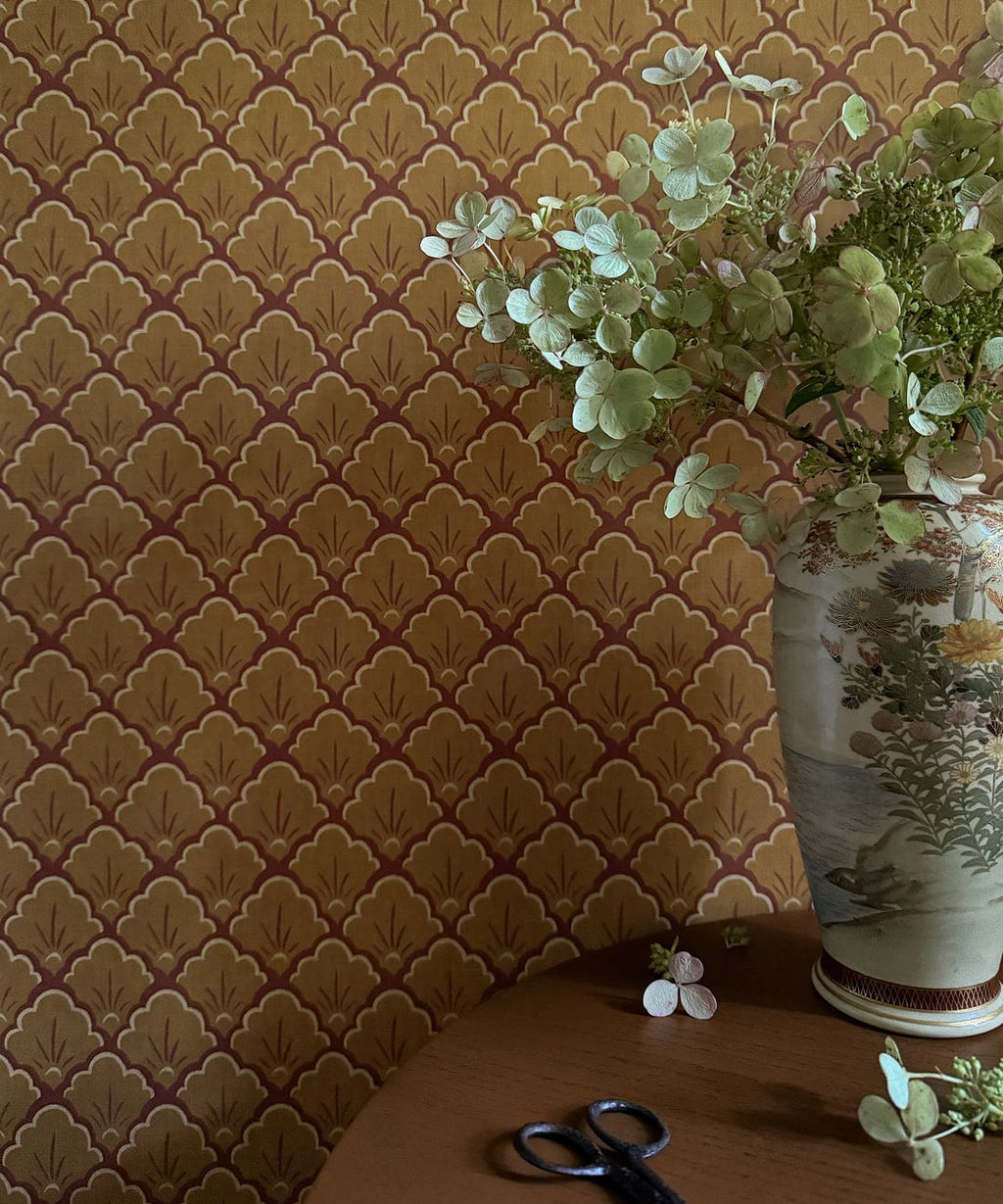 Shellyn Wallpaper, Ochre