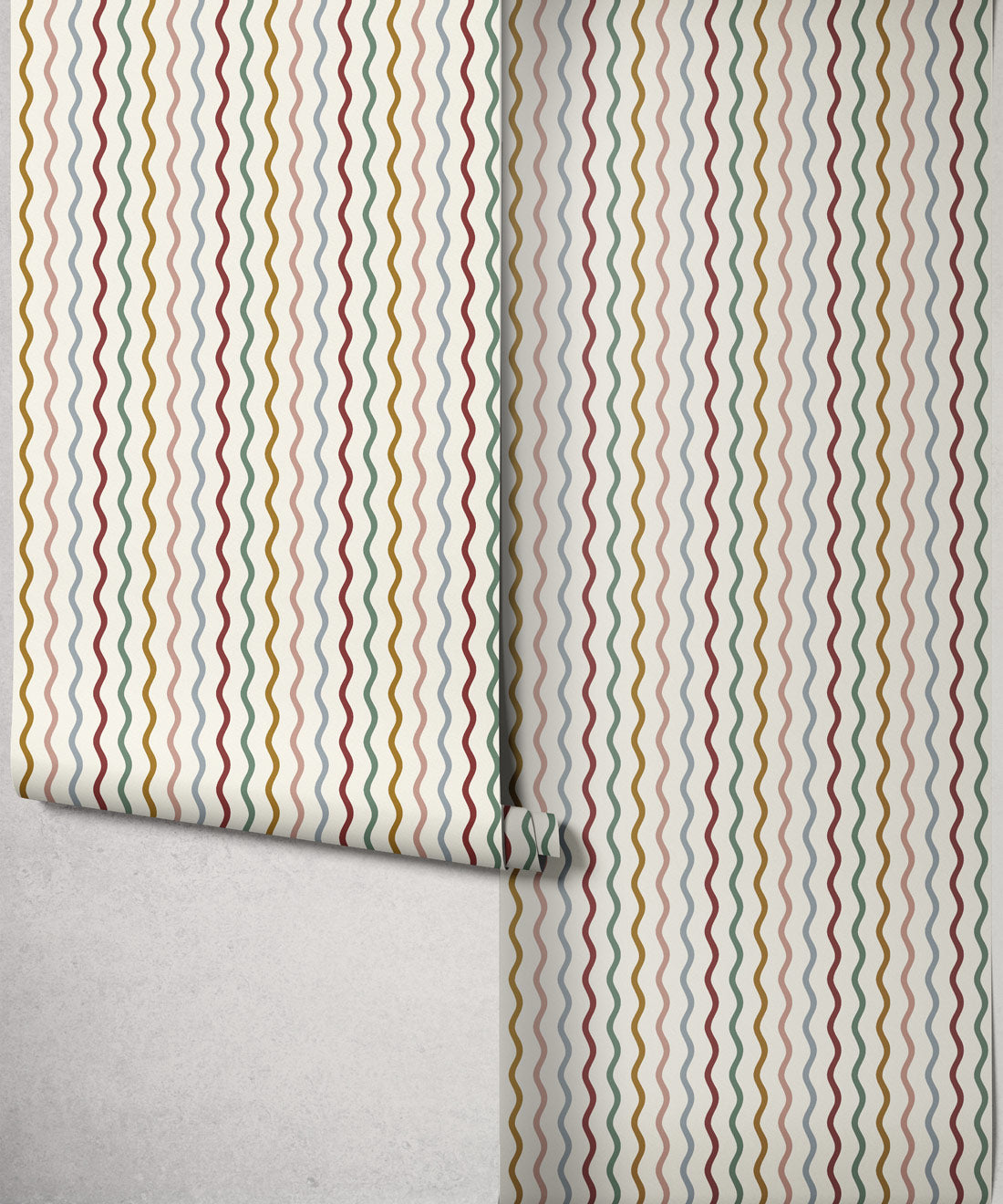 Topsy-Turvey Wallpaper, Rainbow