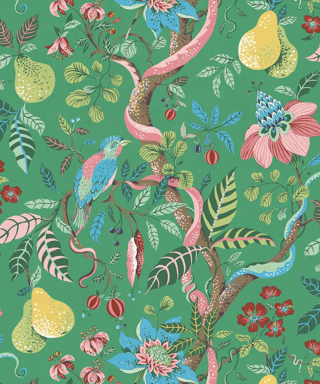 Pear Tree Wallpaper, Emerald