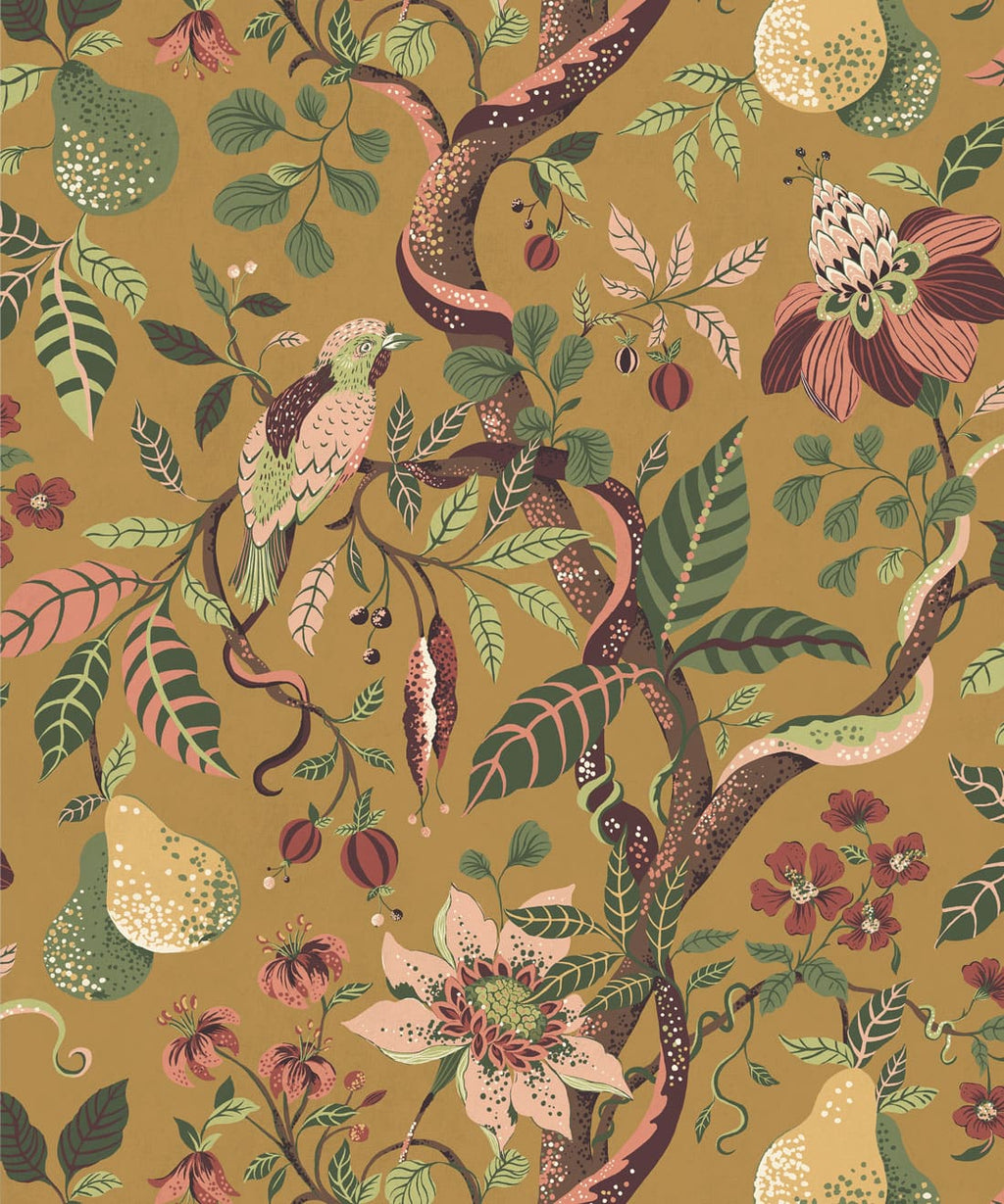 Pear Tree Wallpaper, Ochre