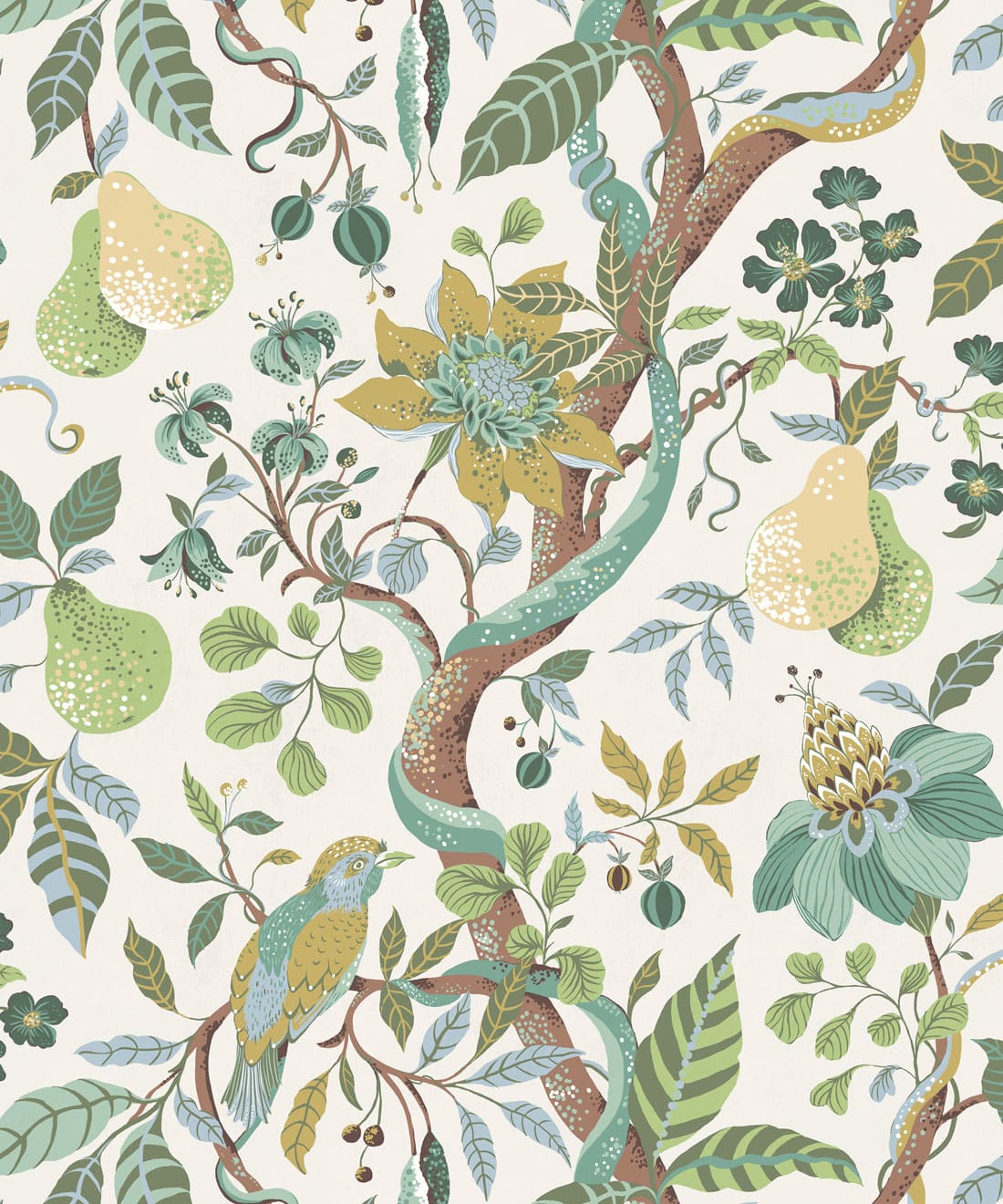 Pear Tree Wallpaper, Seaglass