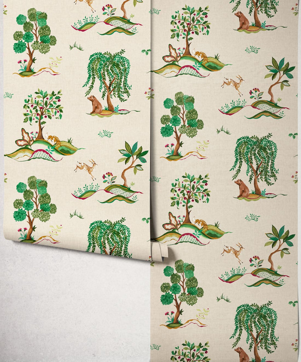 Willow Wood Wallpaper, Cherry