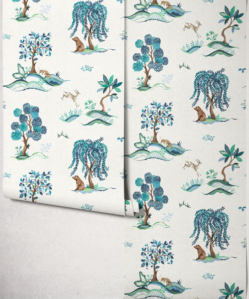 Willow Wood Wallpaper, River