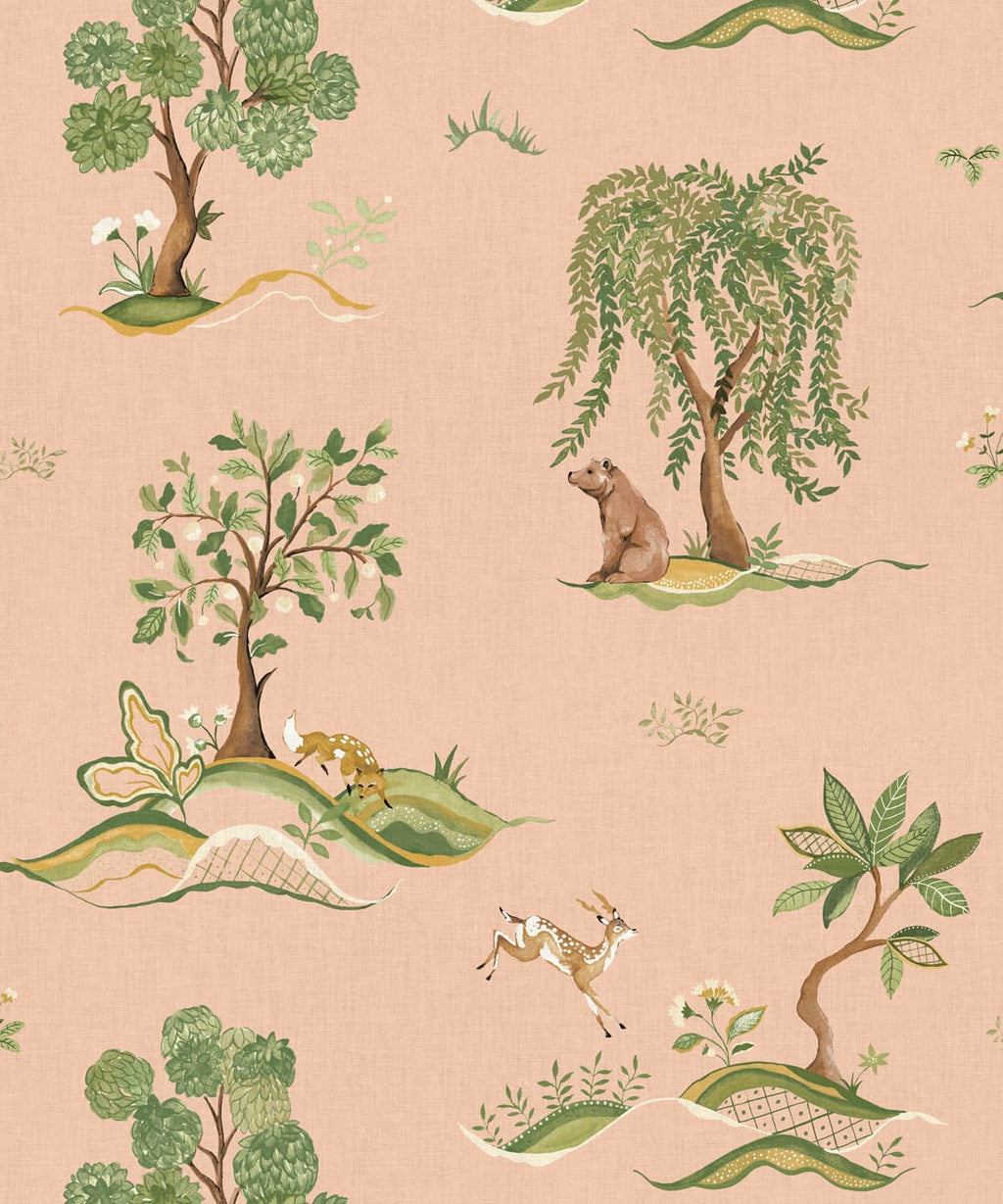 Willow Wood Wallpaper, Rose