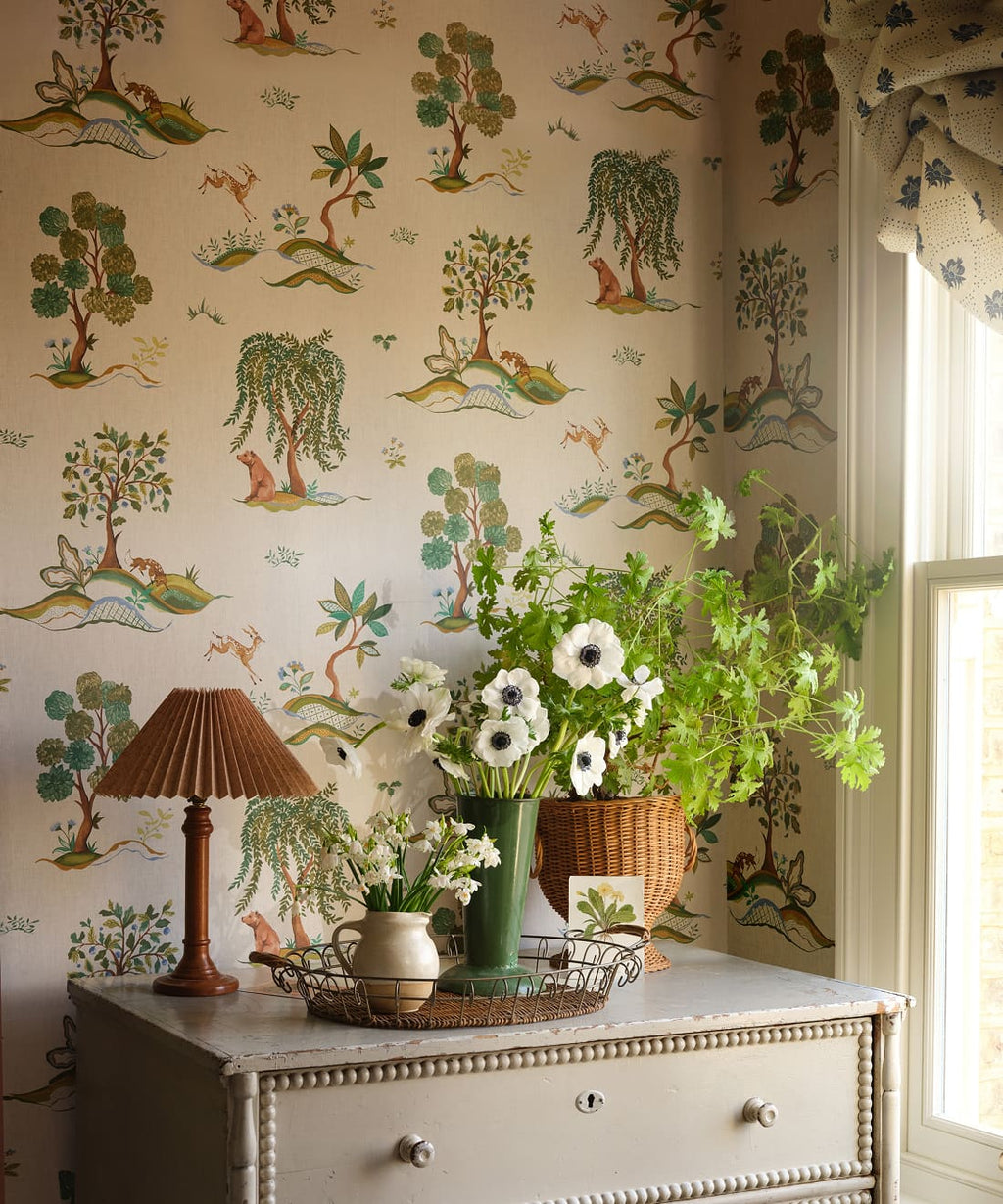 Willow Wood Wallpaper, Seaglass