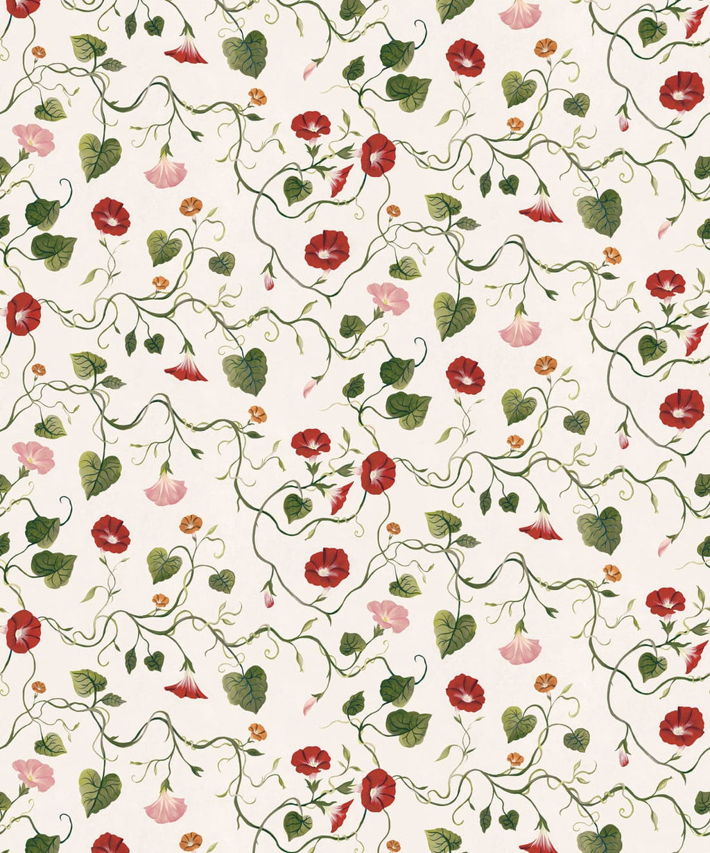 Moonflower Wallpaper, Apricot