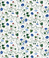 Moonflower Wallpaper, Cobalt
