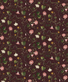 Moonflower Wallpaper, Plum