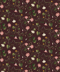 Moonflower Wallpaper, Plum