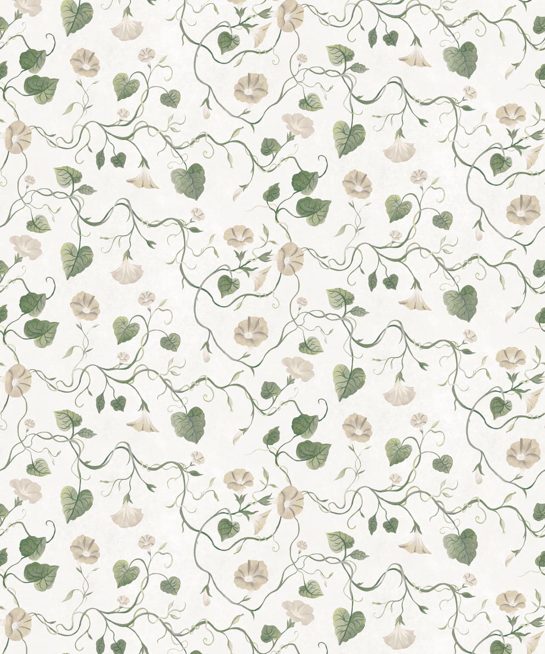 Moonflower Wallpaper, Sage
