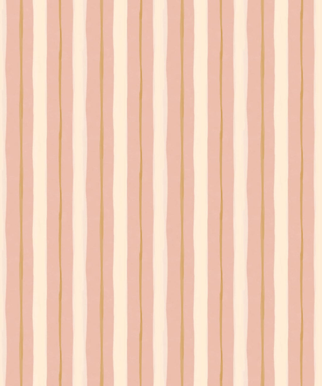 Palette Stripe Wallpaper, Blush
