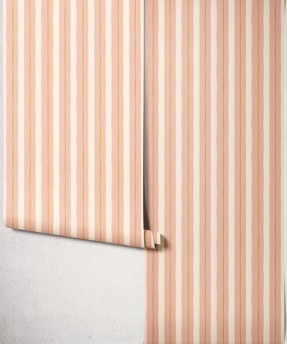 Palette Stripe Wallpaper, Blush