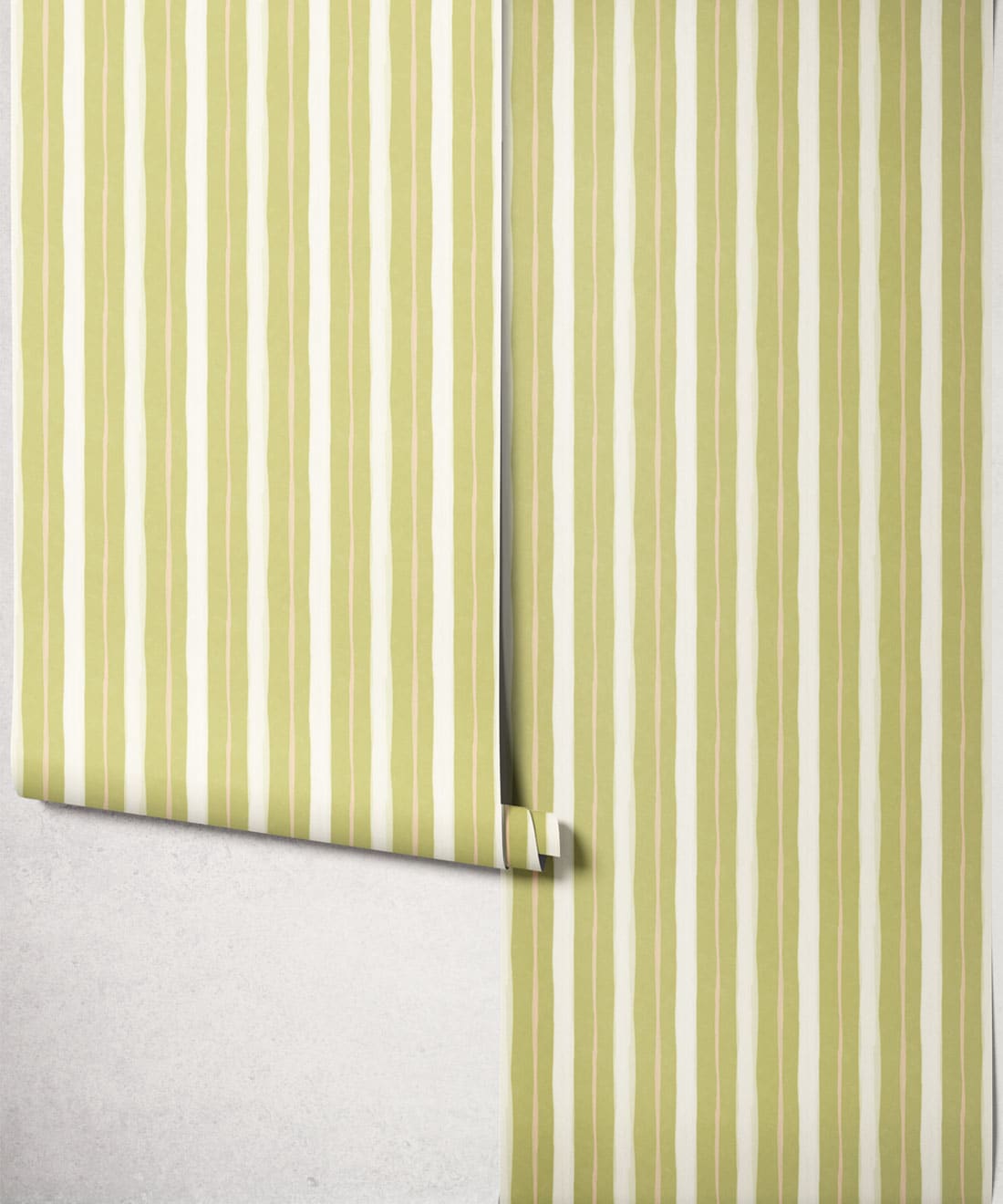 Palette Stripe Wallpaper, Chartreuse