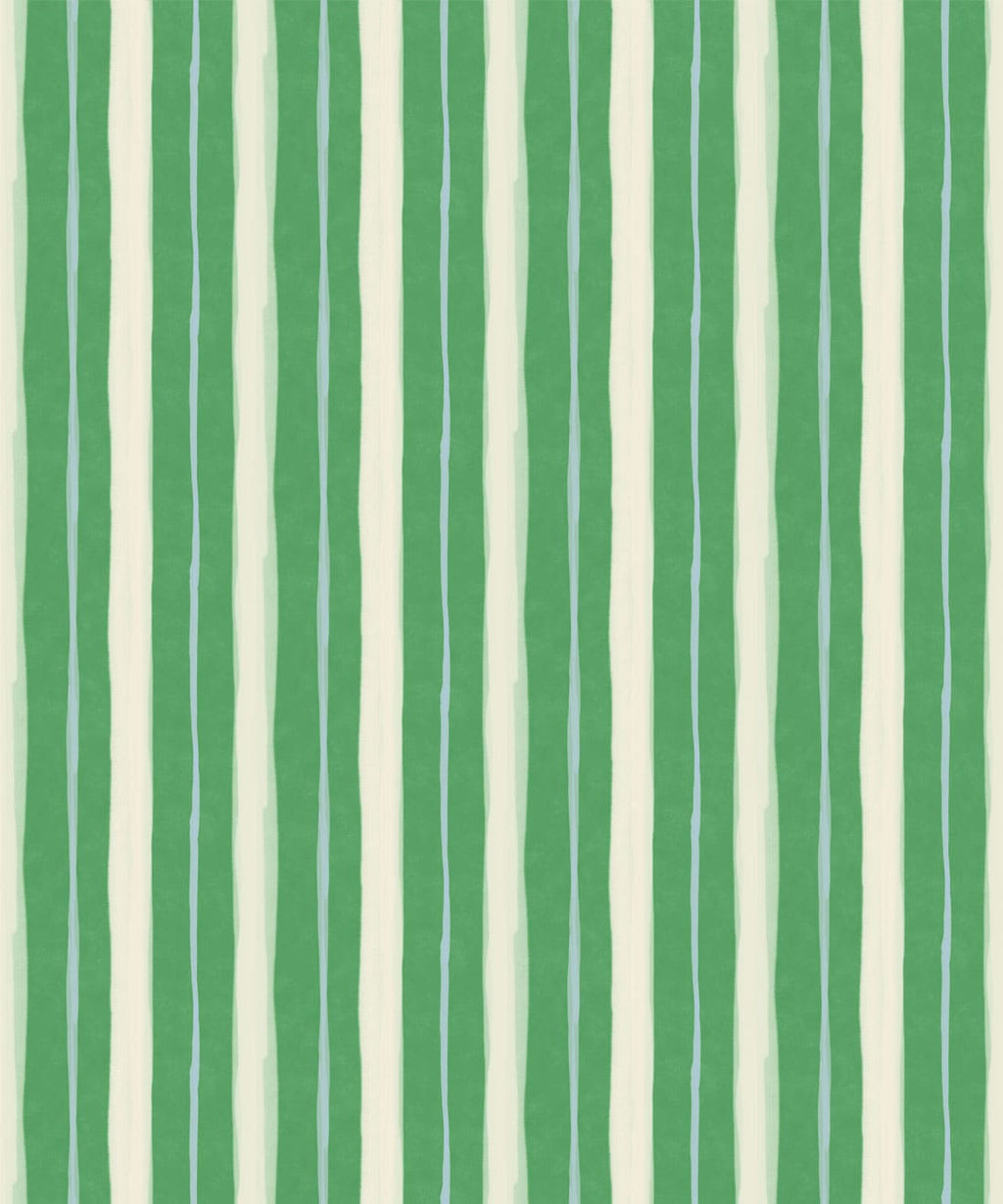 Palette Stripe Wallpaper, Emerald