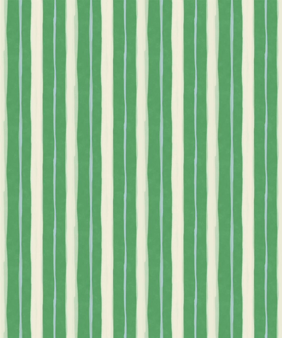 Palette Stripe Wallpaper, Emerald