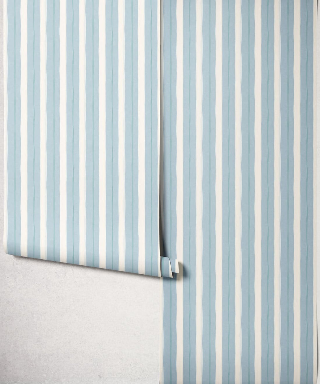 Palette Stripe Wallpaper, Powder