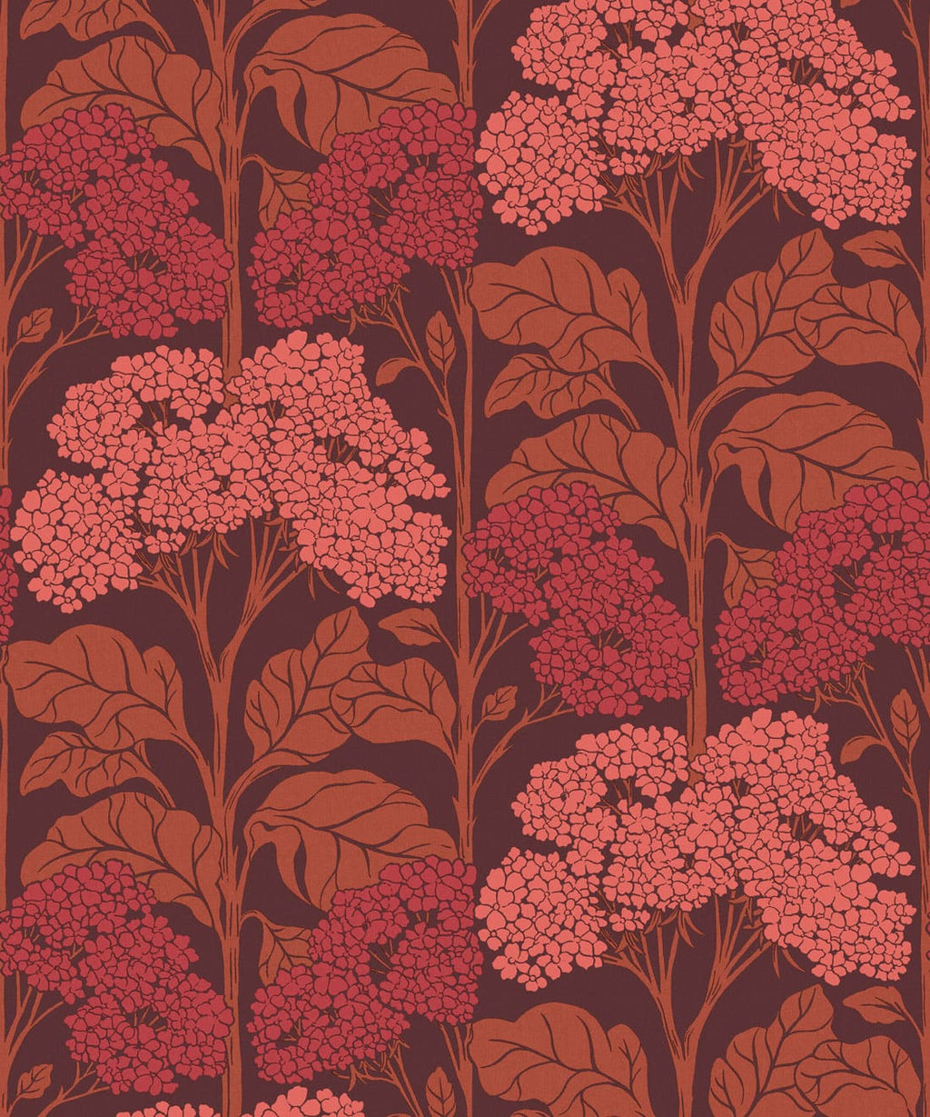 Cow Parsley Wallpaper, Coral