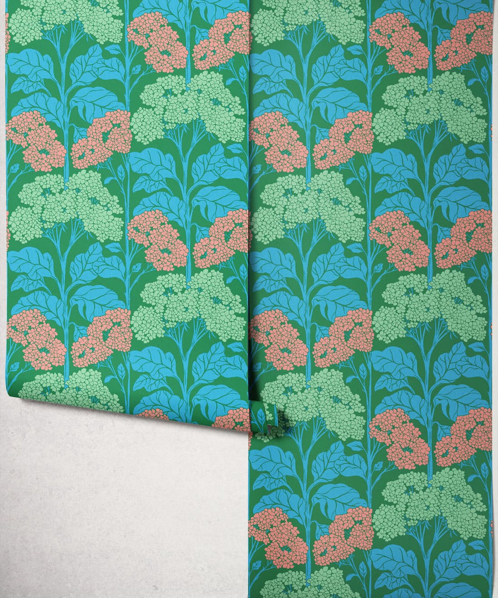 Cow Parsley Wallpaper, Emerald