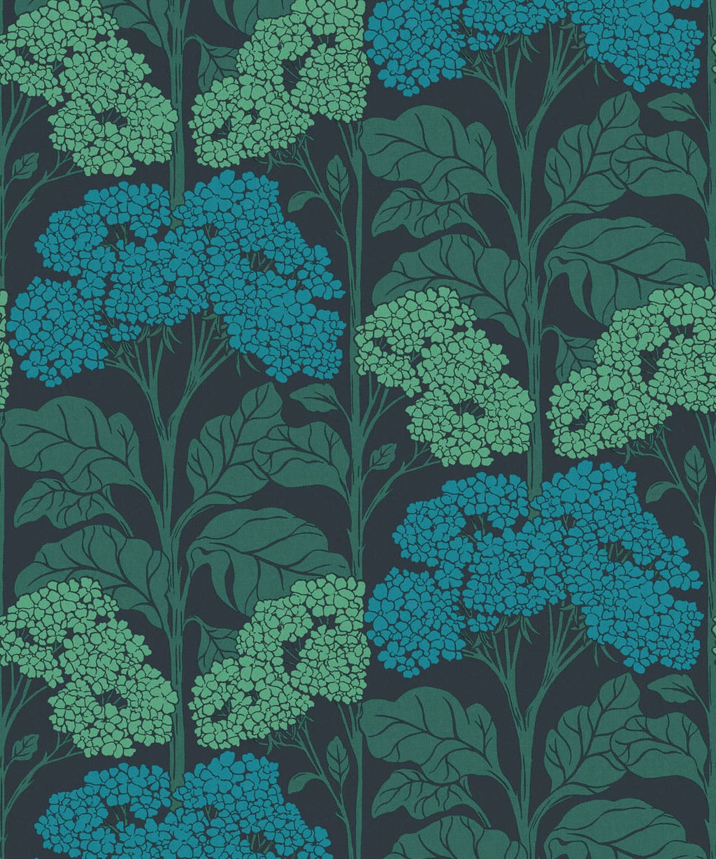 Cow Parsley Wallpaper, Teal