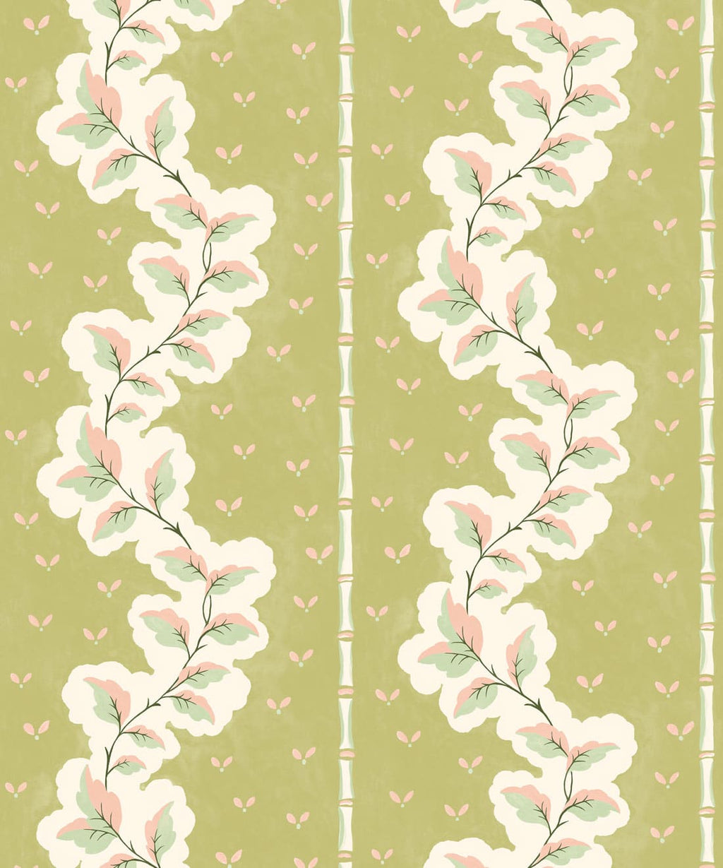 Silk Road Wallpaper, Chartreuse